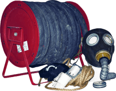 Противогаз шланговый ПШ-1Б, ШМП-2 шт, армированный шланг